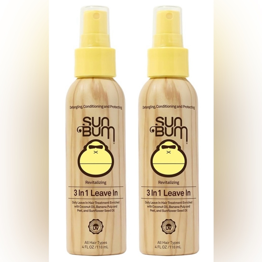 Sun Bum Revitalizing 3 in 1 Leave In Spray - Yellow. New without box